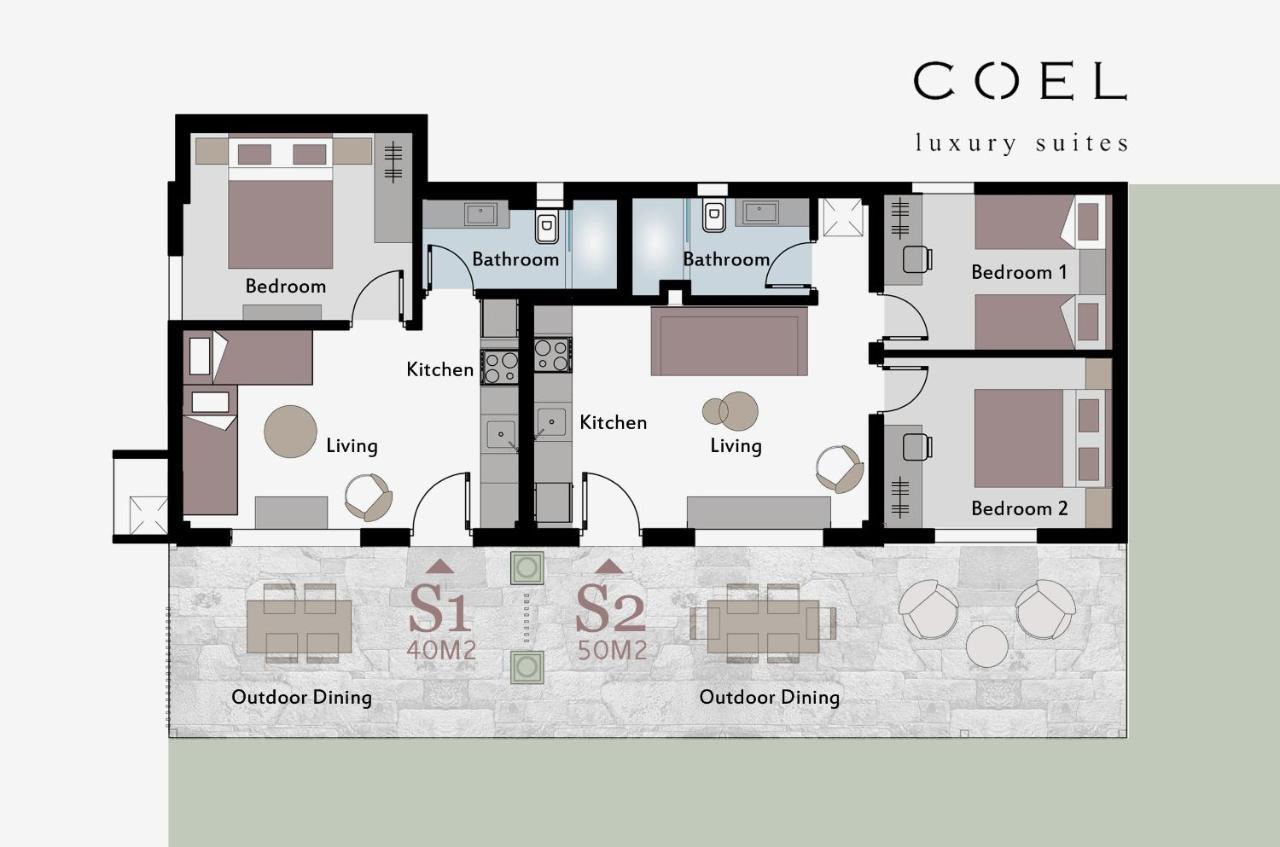 Coel Luxury Suites By Rentalspro Services - Potidea Halkidiki Nea Poteidaia Eksteriør billede